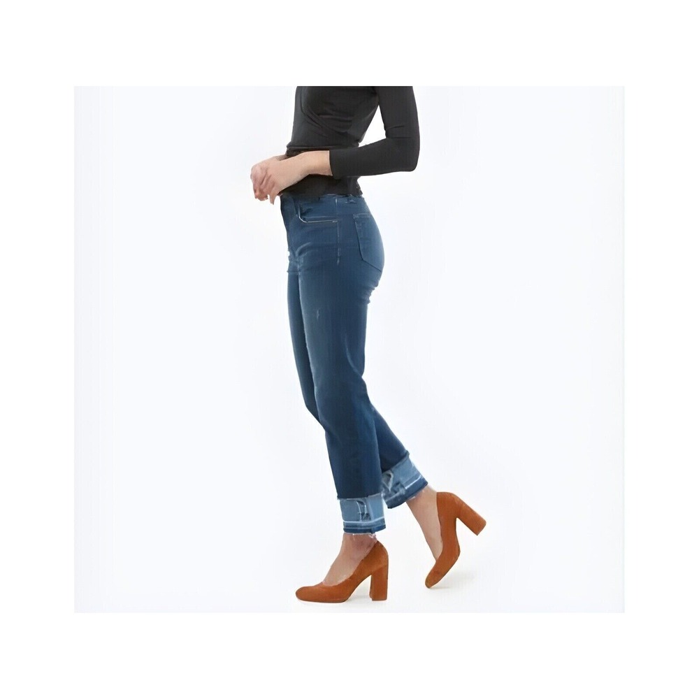 Able Elena Skinny Straight Jeans Women 28 NWT‎ 5-Pockets Stretch Cotton Blue